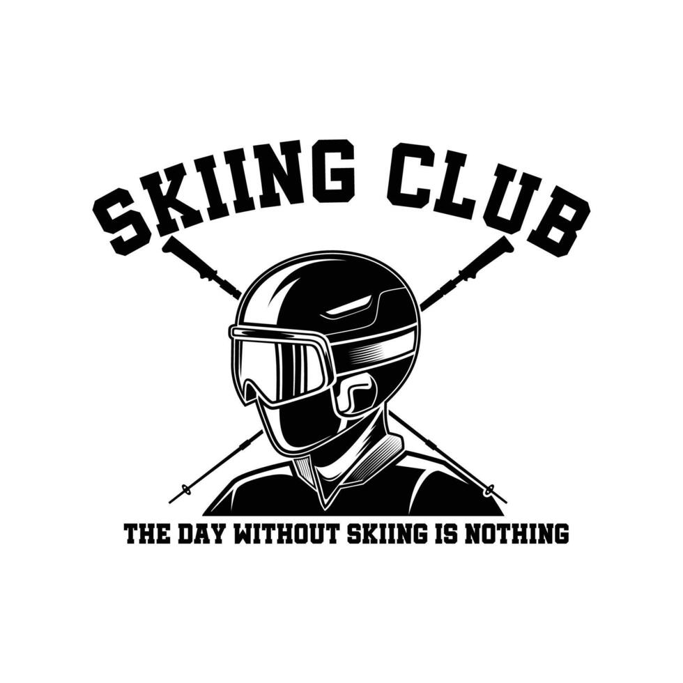 Snowboarding Logo design illustration vector