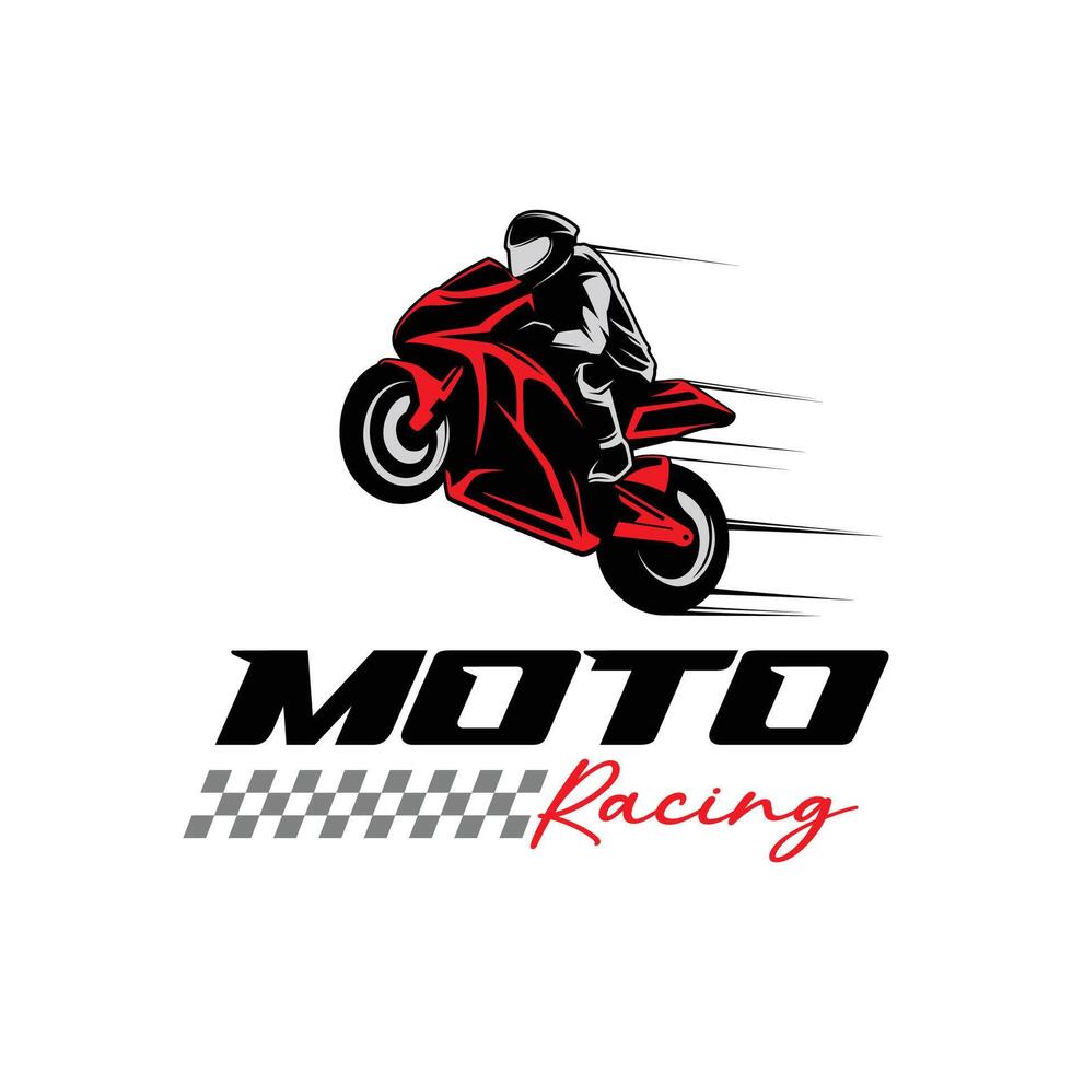 Moto Race Logo Design. Motor sport Illustration Logo vector