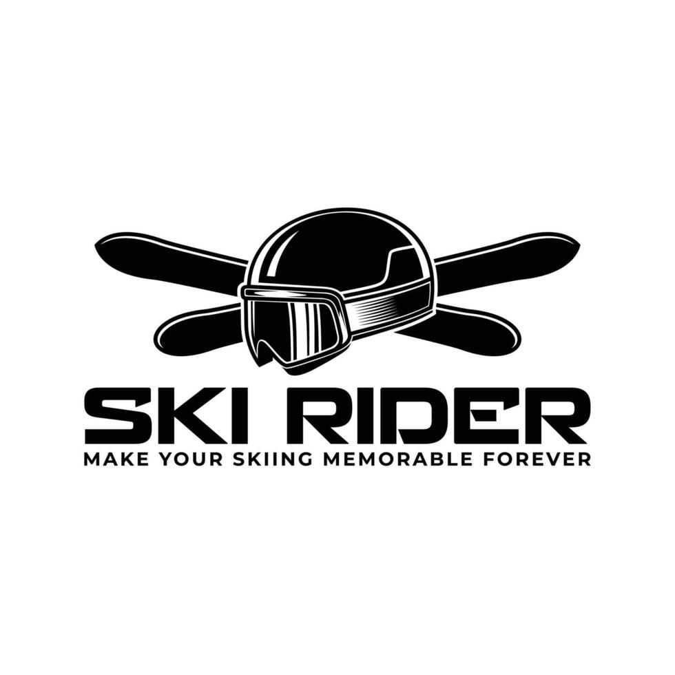 Snowboarding Logo design illustration vector