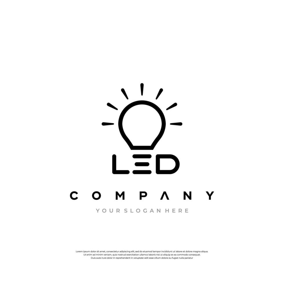 LED Innovation Emblem vector
