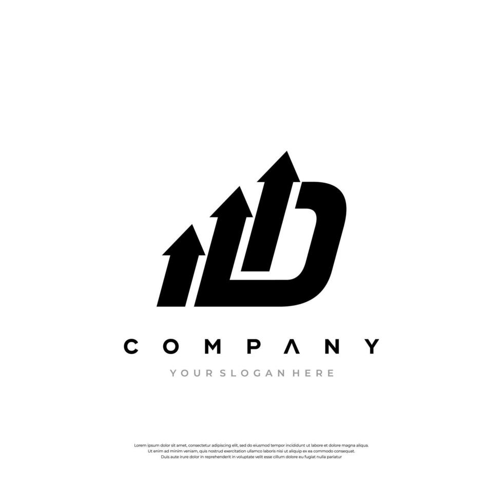 Dynamic Growth A Corporate Identity vector