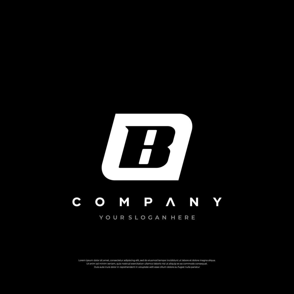 B letter Logo Design vector