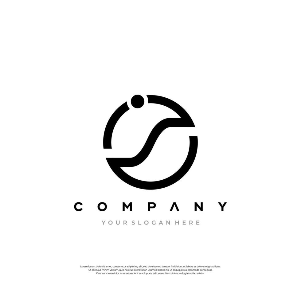 Letter IS logo Design vector