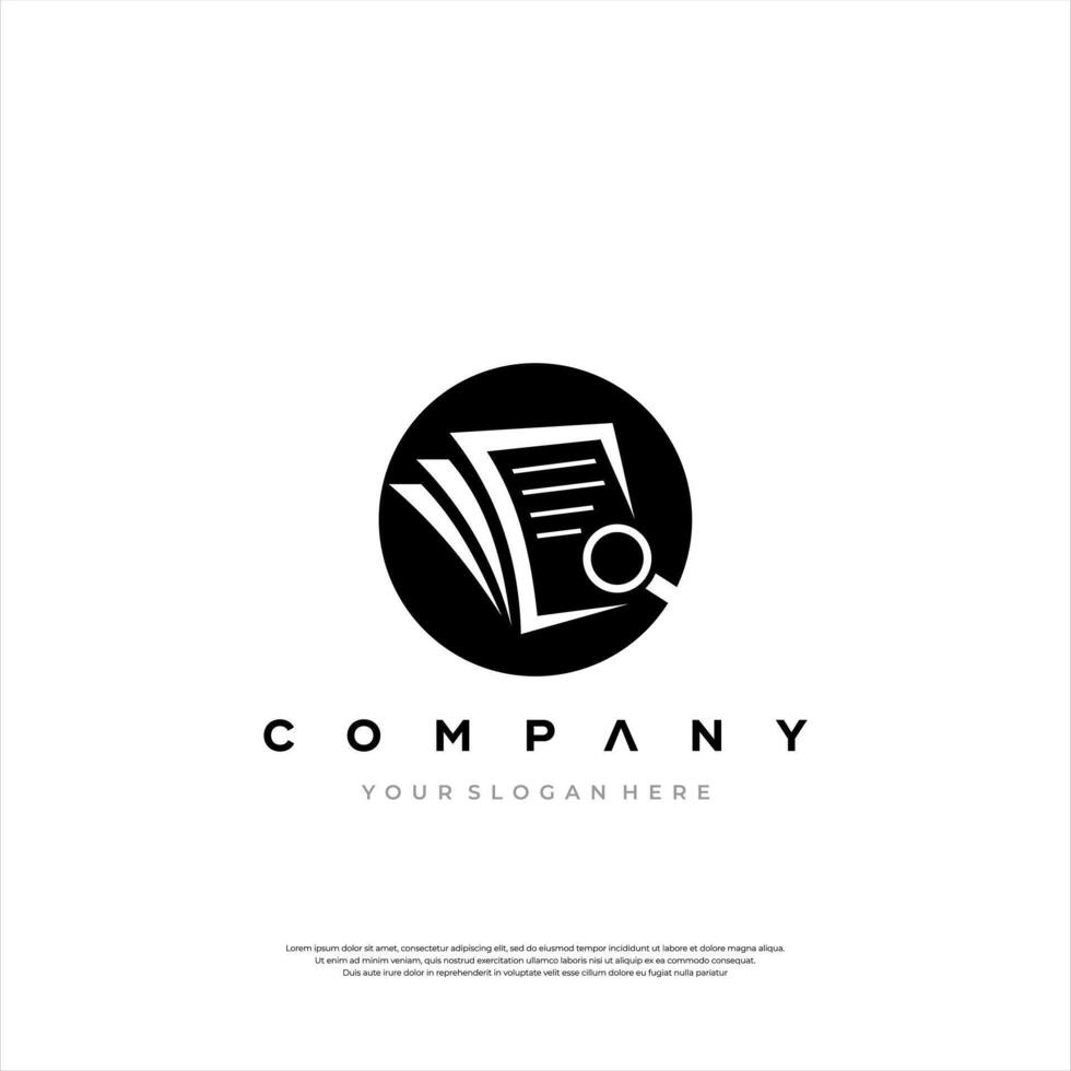 Abstract Document Emblem vector