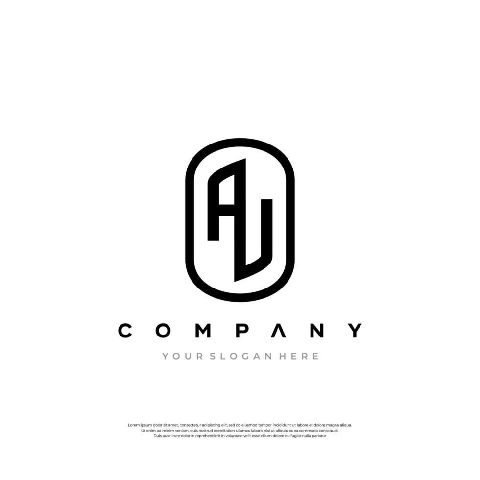 Elegant AV Monogram Logo vector