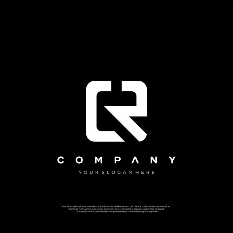 Dynamic CR Logo Design vector