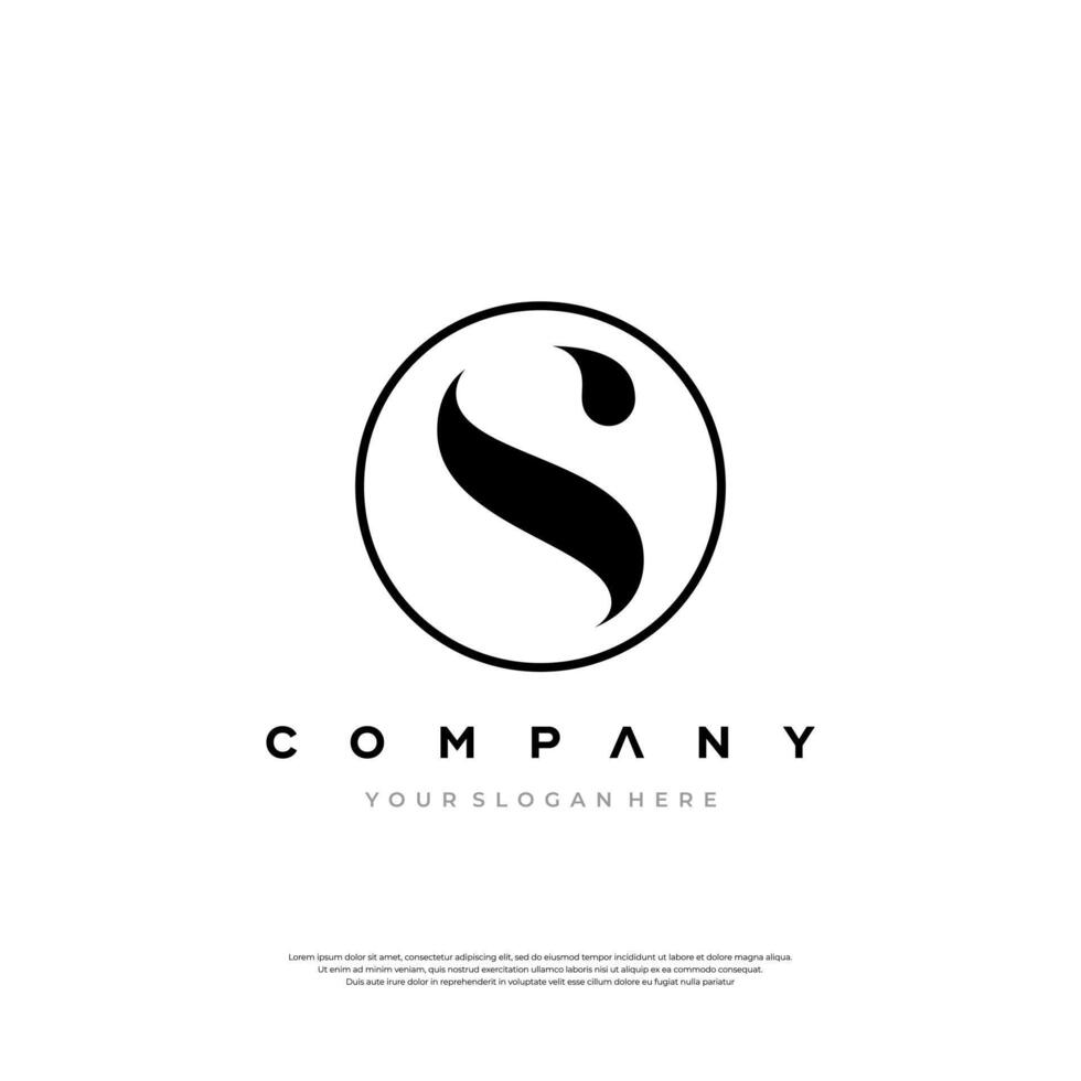 Stylish S Emblem Timeless Elegance vector