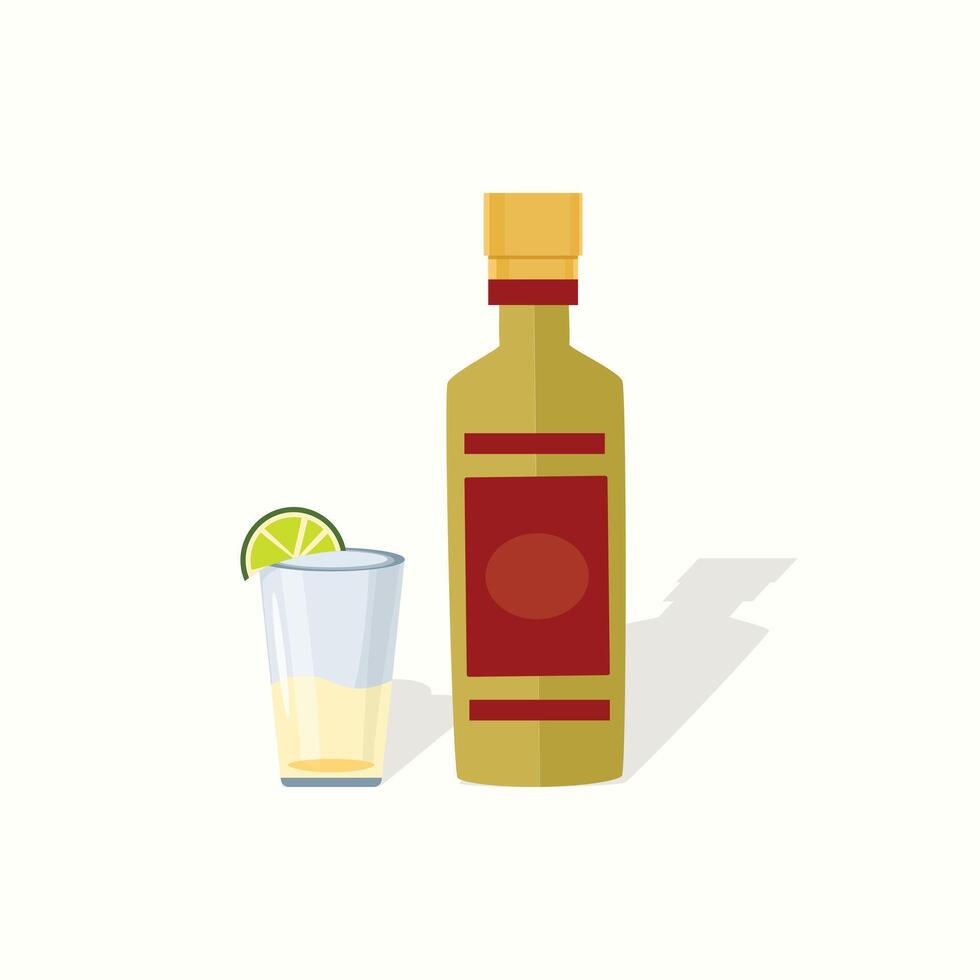 Mexican Drink Illustration Clip Art Set, Mexican Delicious Drink Template vector