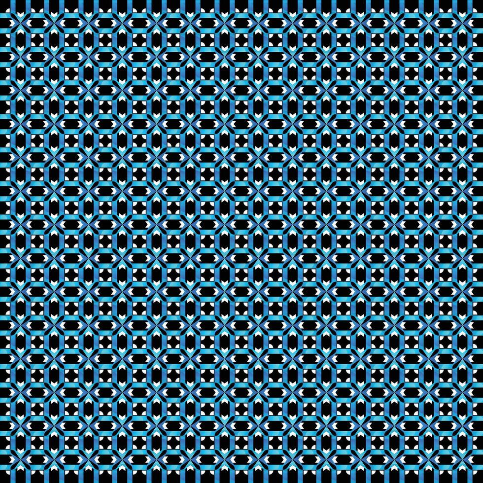 Abstract blue flower pattern vector
