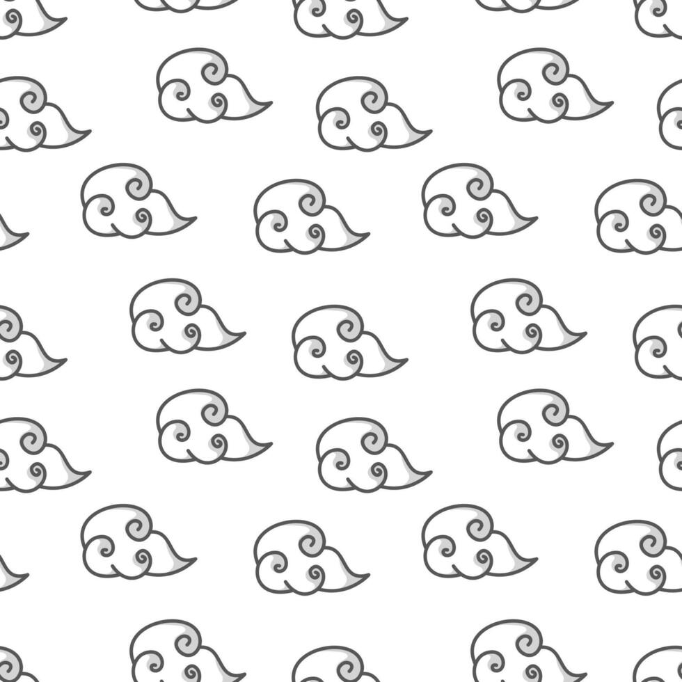 clouds pattern background. cartoon fluffy clouds pattern background. clouds illustration pattern. clouds background. vector