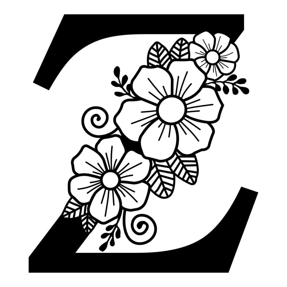 Luxurious Alphabet Z vector