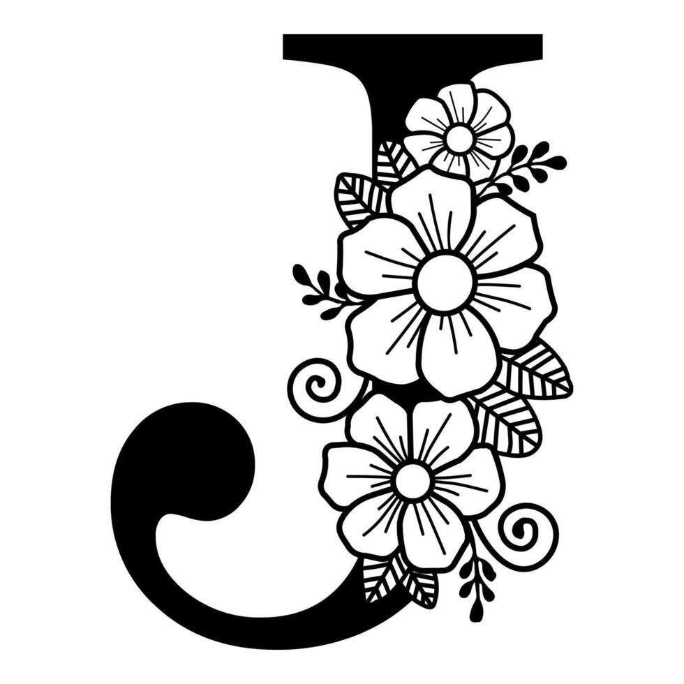 Luxurious Alphabet J vector