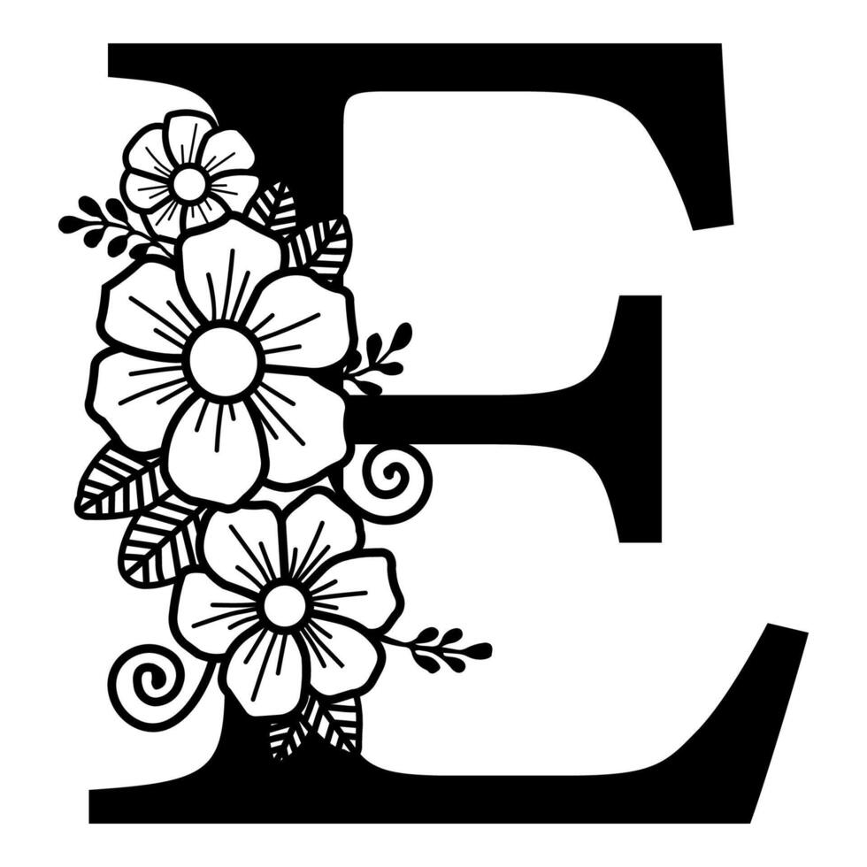 Luxurious Alphabet E vector