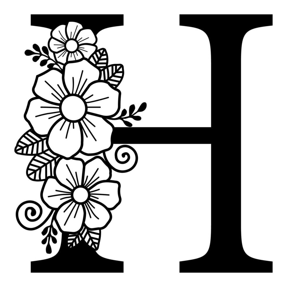 Luxurious Alphabet H vector