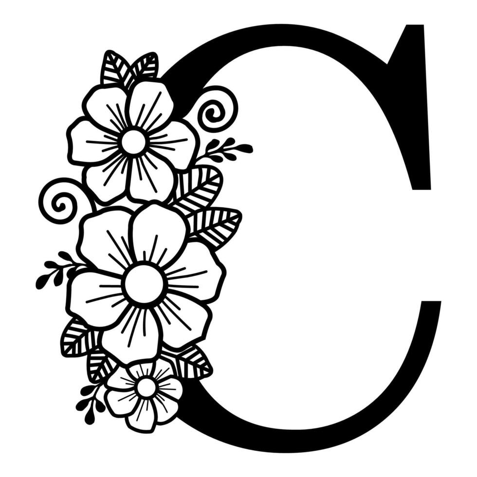 Luxurious Alphabet C vector