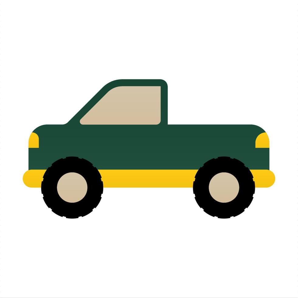 Flat colorful car icon element asset design vector