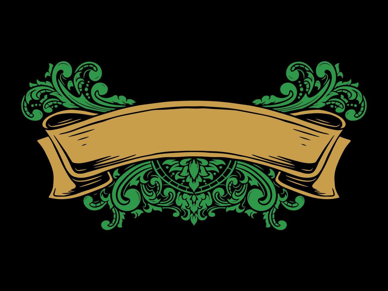 luxury frame ribbon ornament wedding decoration vector