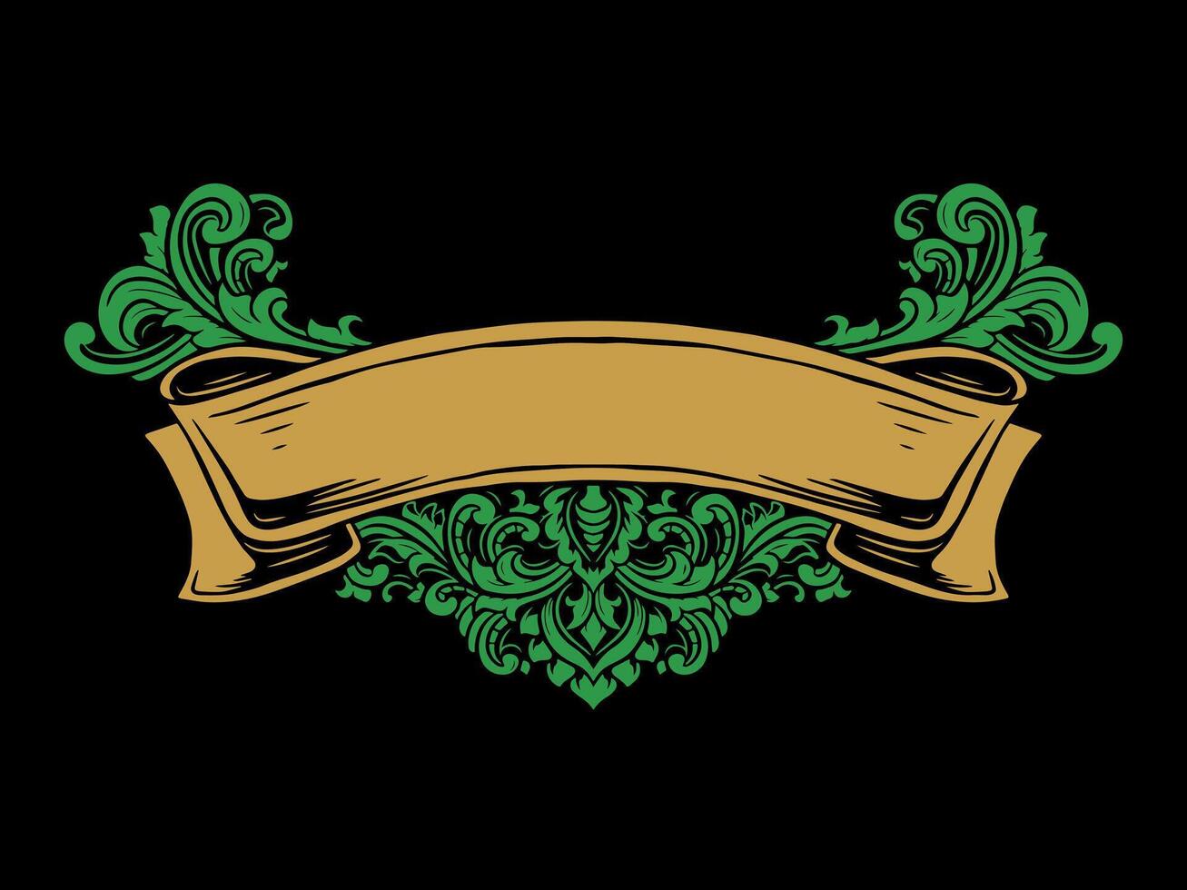 luxury frame ribbon ornament wedding decoration vector