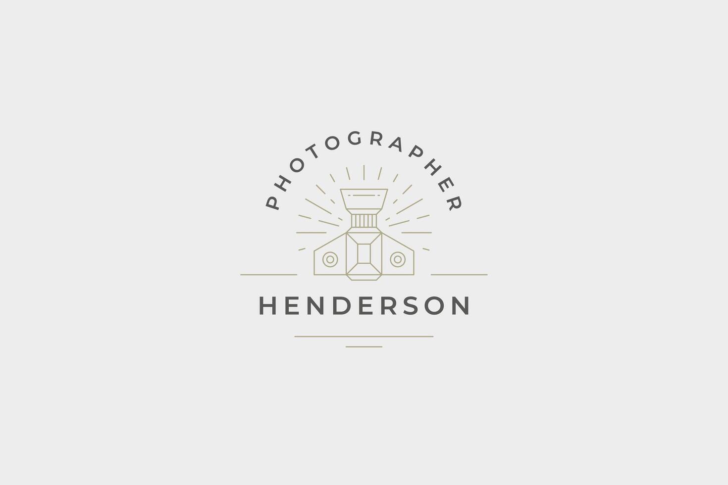Top view retro photo camera shooting multimedia content with illuminated glare line logo vector