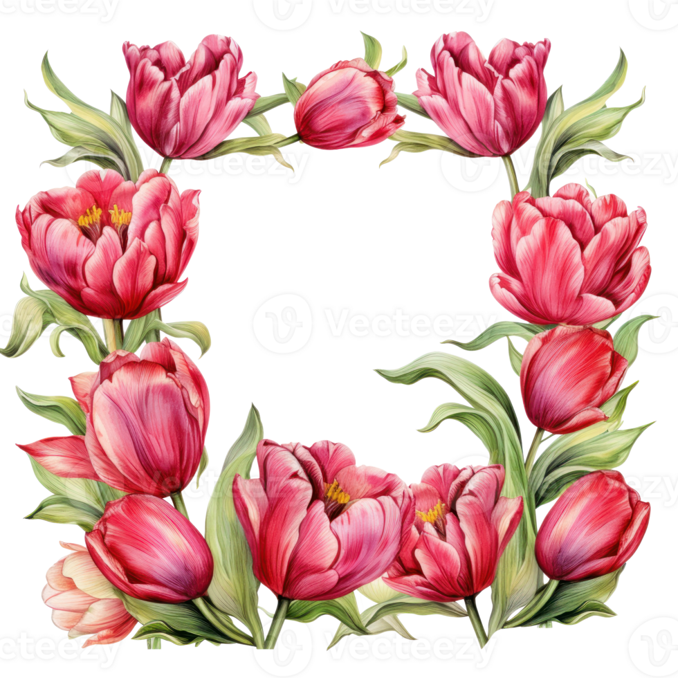 Tulip, isolated on transparent background png