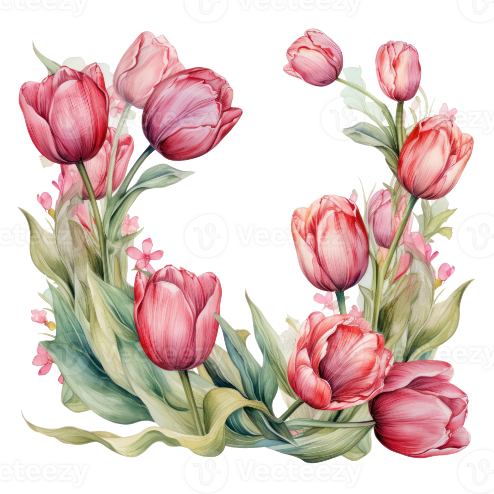 Tulip, isolated on transparent background png