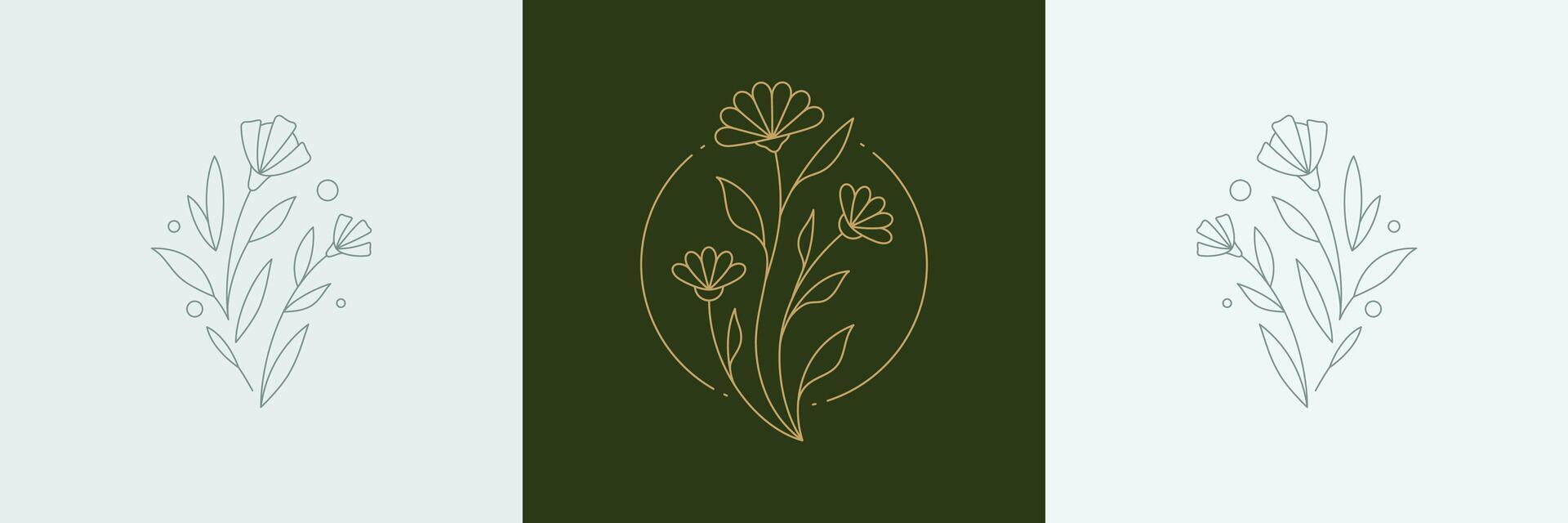 Monochrome greeting card with chamomile and daffodil flower decorative design elements set vector