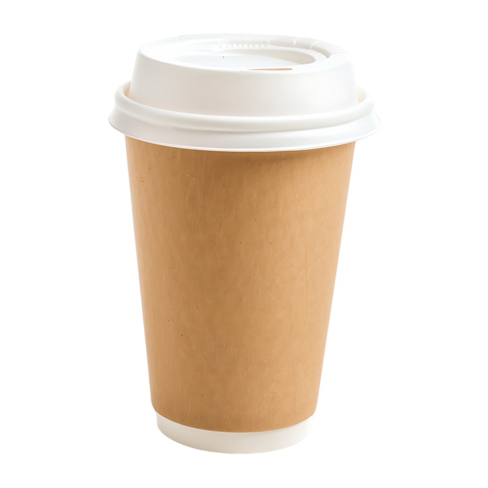 Isolated Paper Cup on Clear Background png