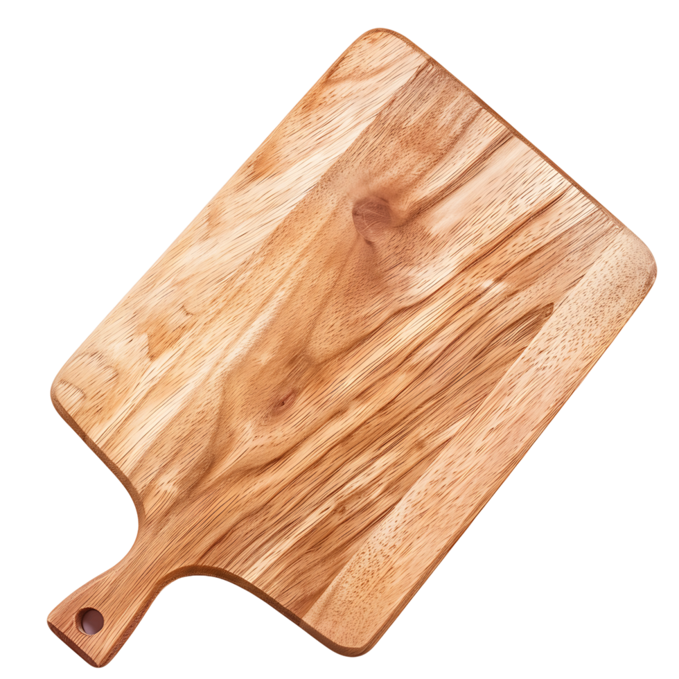 Wooden Chopping Board with Transparent Background png