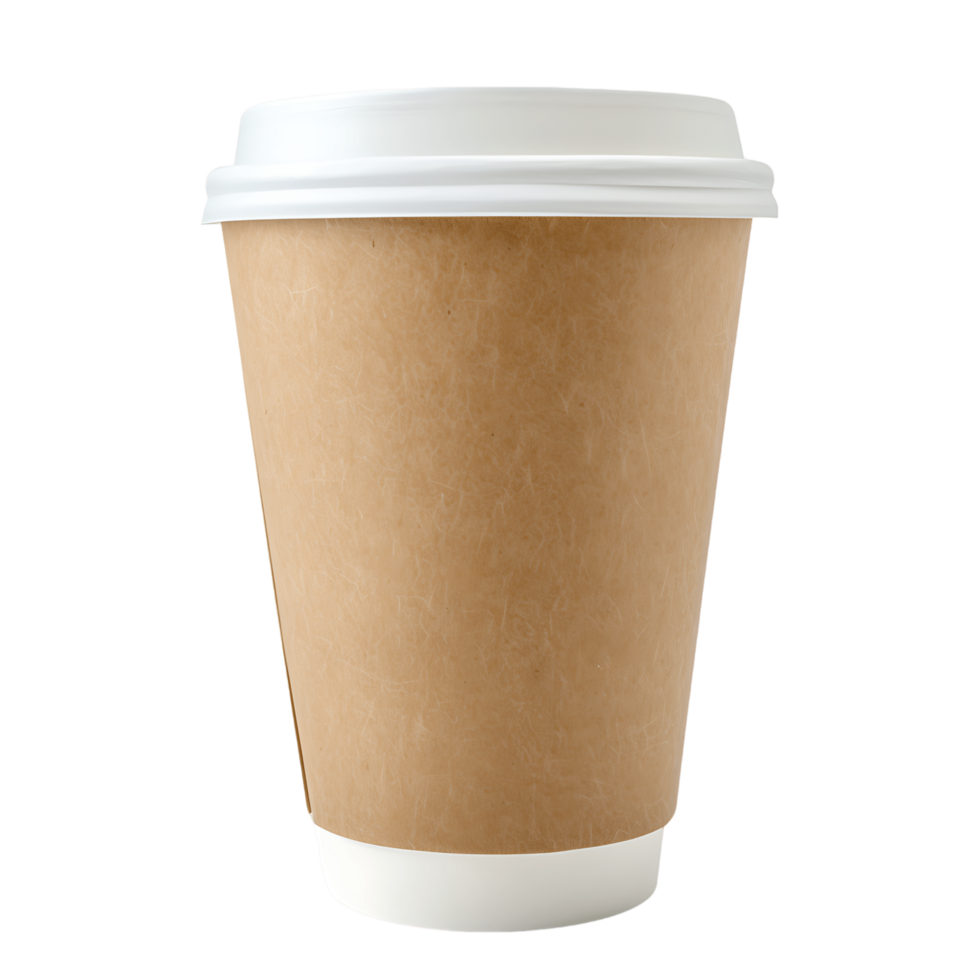 Paper Cup on Transparent Background Cutout png