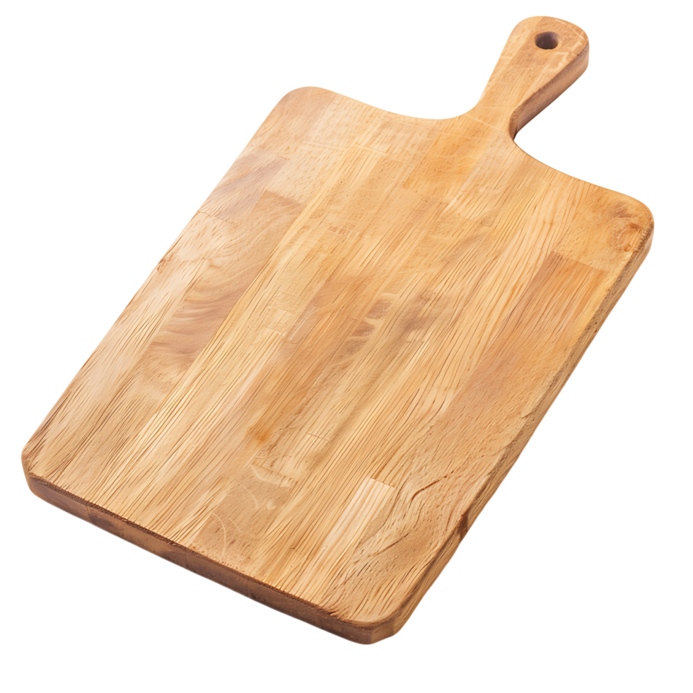 Wooden Chopping Board on Transparent Background png