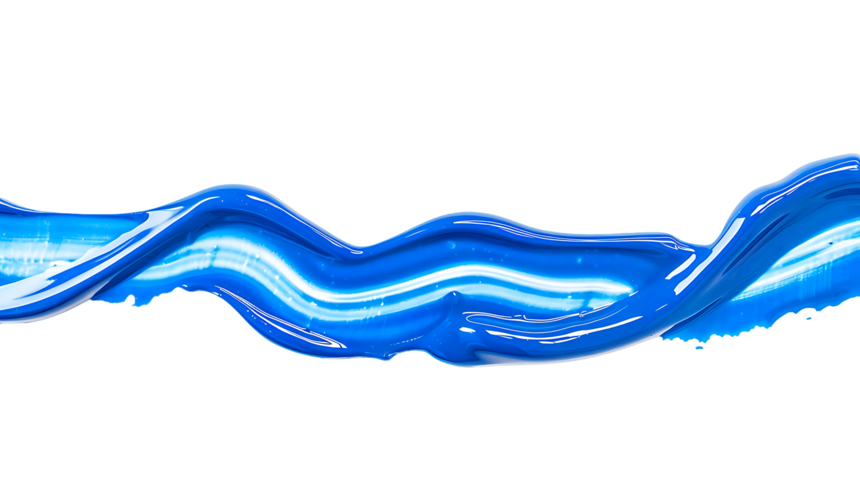 Abstract Blue Wave on Clear Background Cutout png