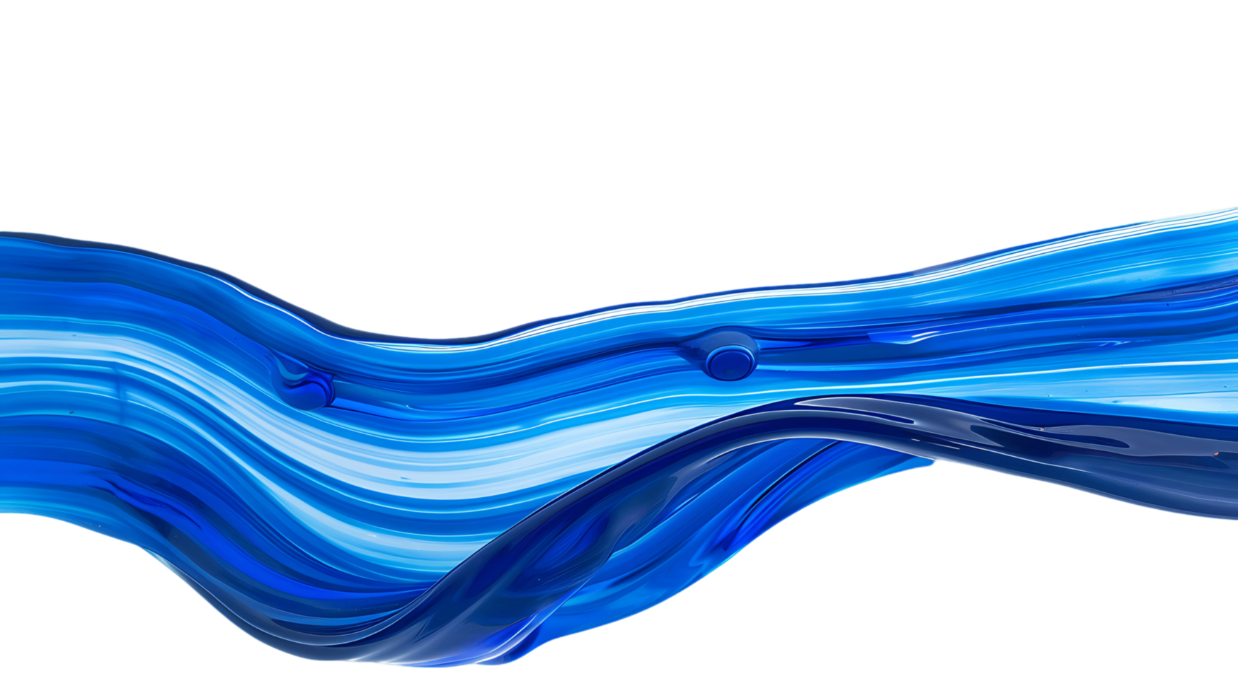 Abstract Blue Wave Isolated on Transparent png