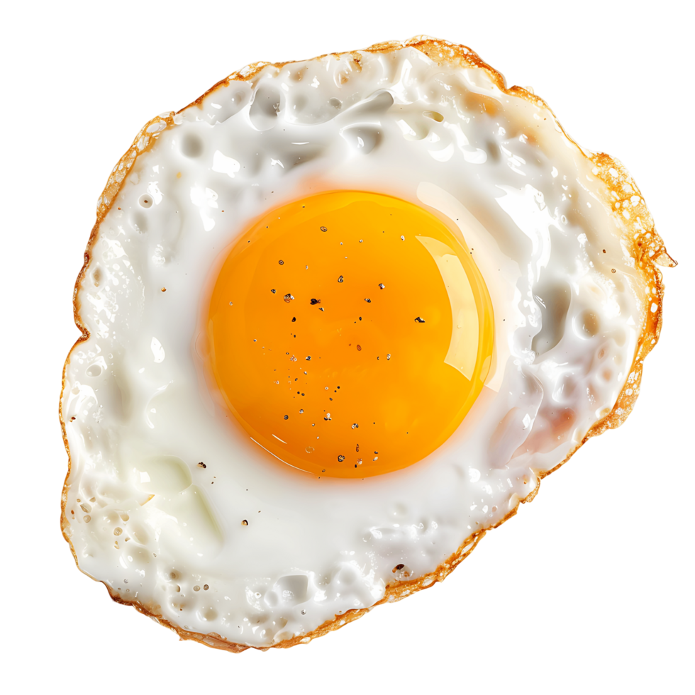 Fried Egg Isolated on Clear Background png