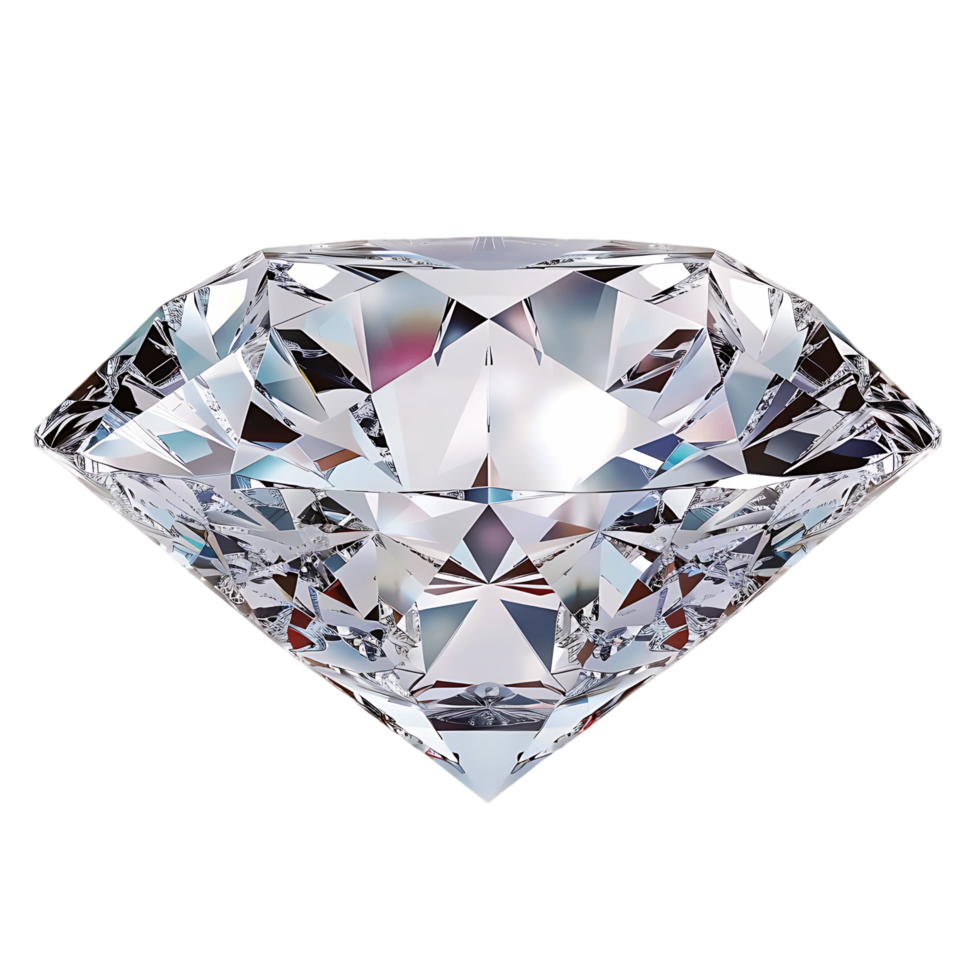 Shining Diamond Isolated on Transparent Background png