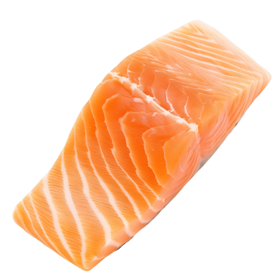 Fresh Salmon on Transparent Background Cutout png