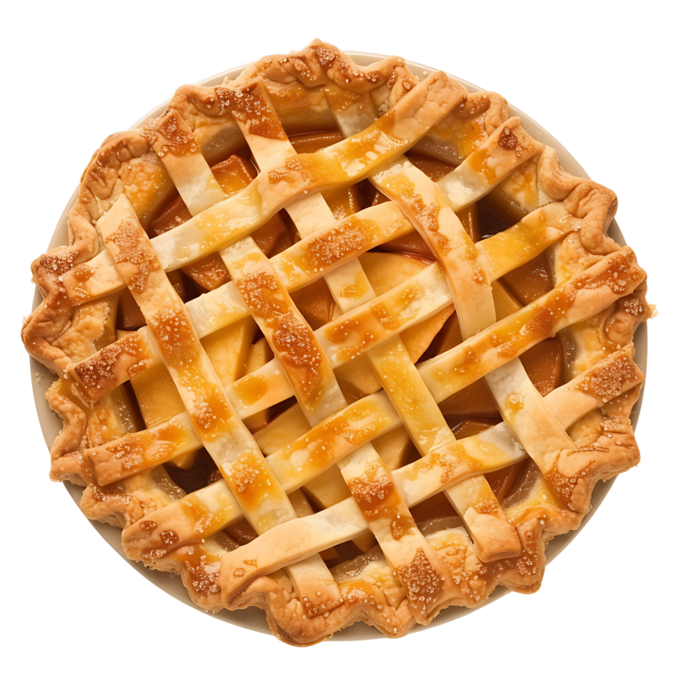 Classic Homemade Apple Pie Isolated png