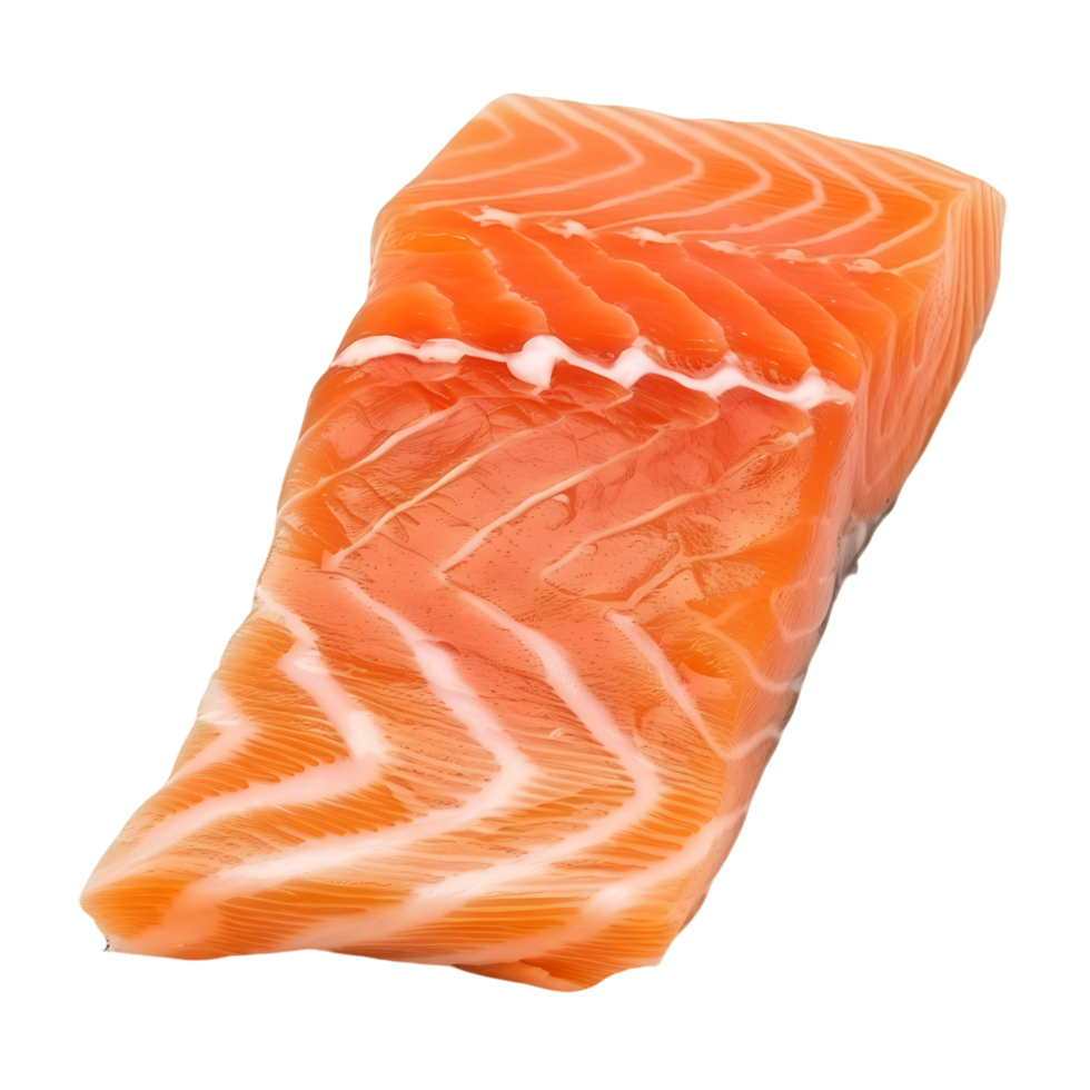 Raw Salmon Isolated on Transparent Background png