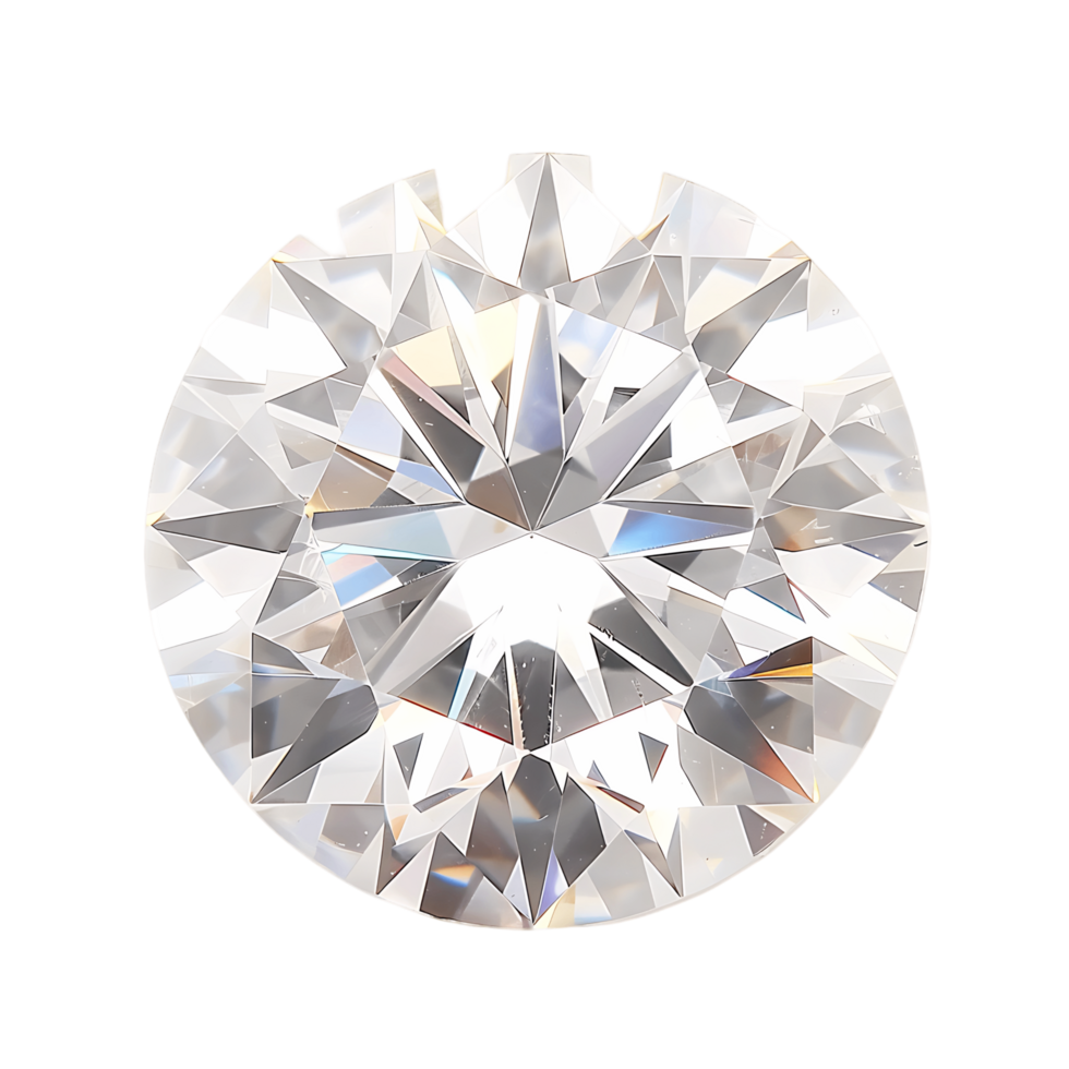 Brilliant Diamond Isolated on Clear Background png
