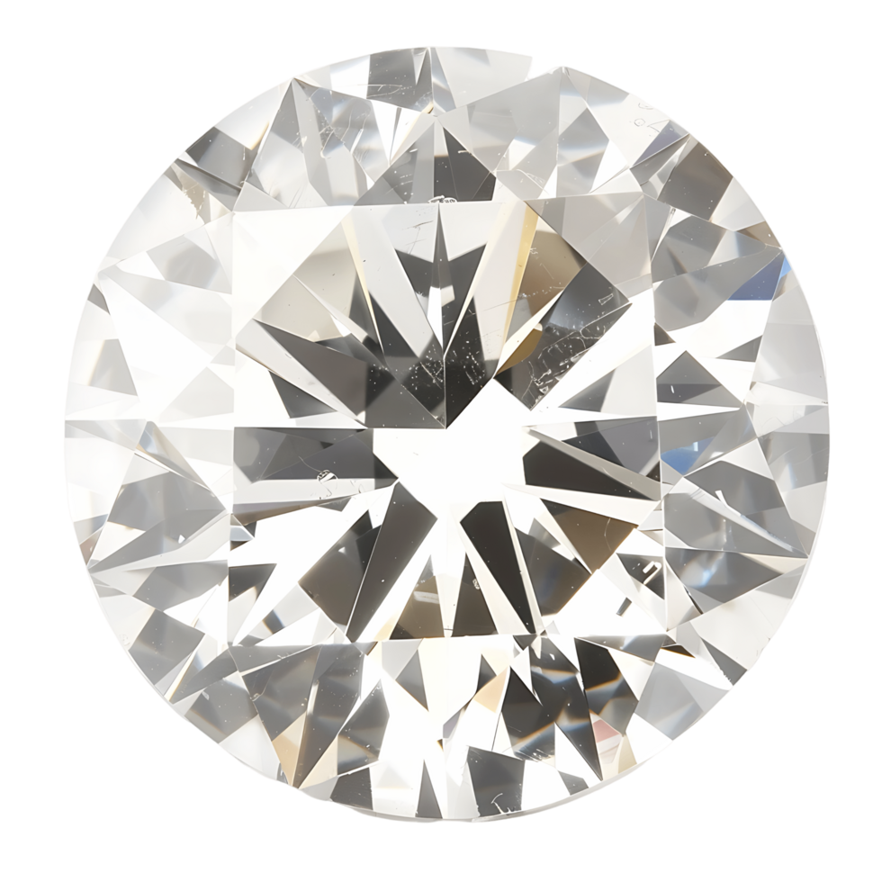 Glimmering Diamond on Transparent Background png