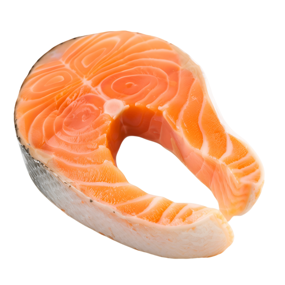 Raw Salmon Filet on Clear Cutout png