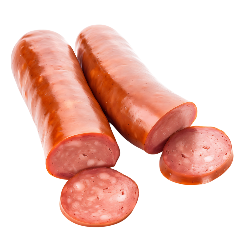 Isolated Smoked Sausage on Transparent Background png