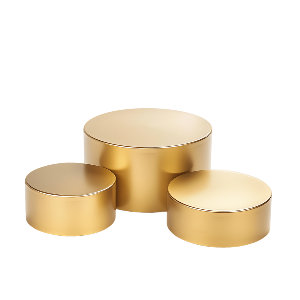 Gold Podium Set Isolated on Transparent png