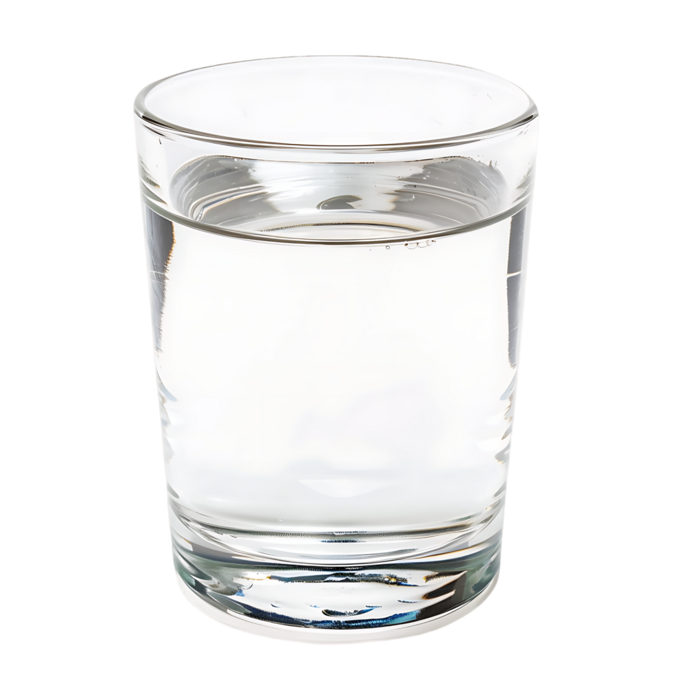 Glass with Water on Clear Background png