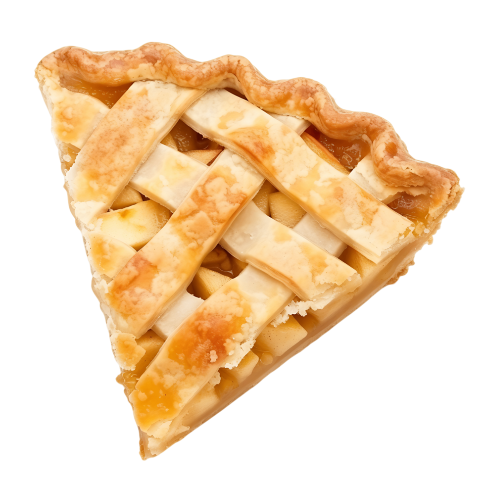 Classic Apple Pie Isolated on Clear Background png