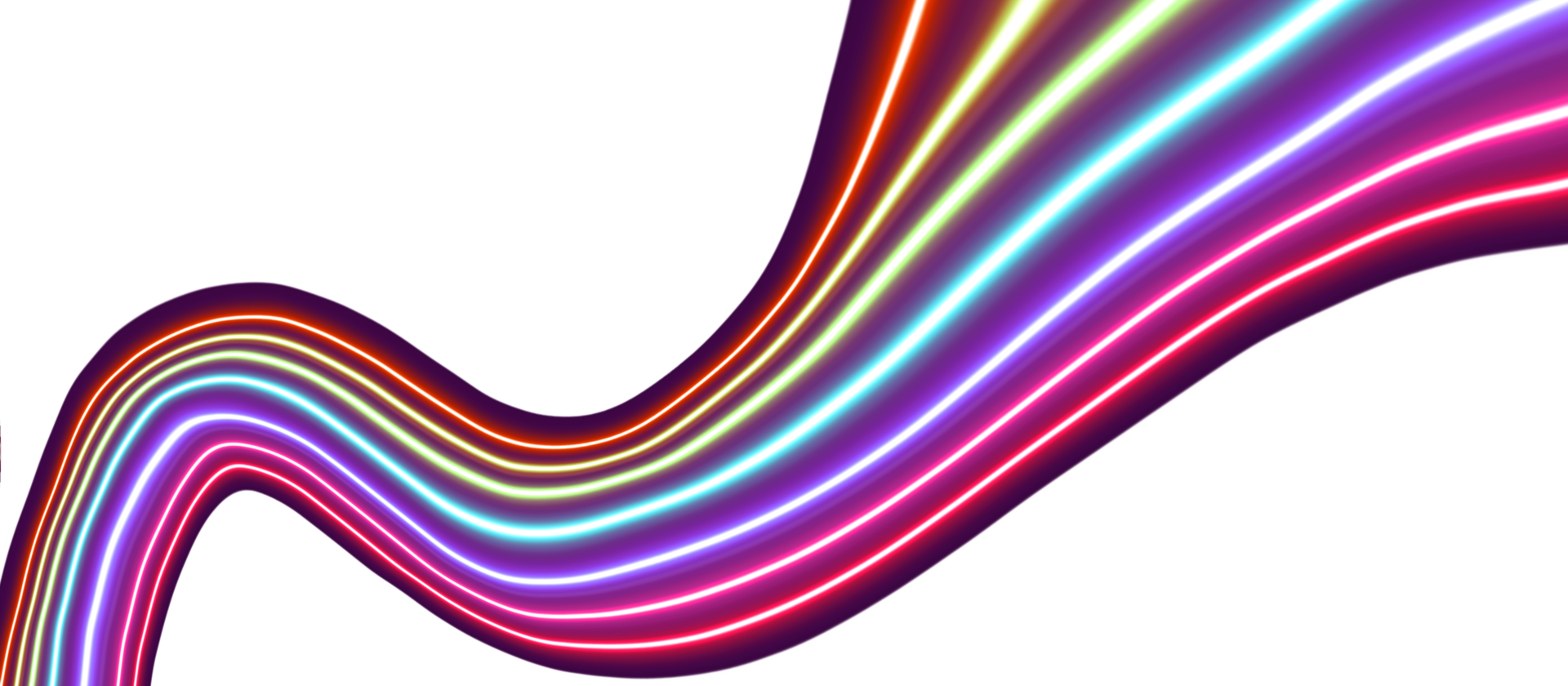 Abstract Fluid Shapes with Dynamic Lines - Illustration png
