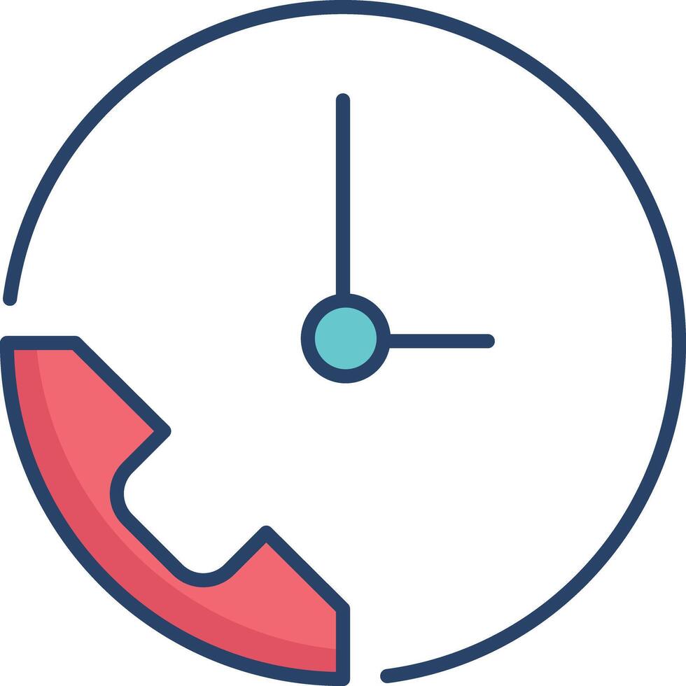Customer support linear color illustration vector