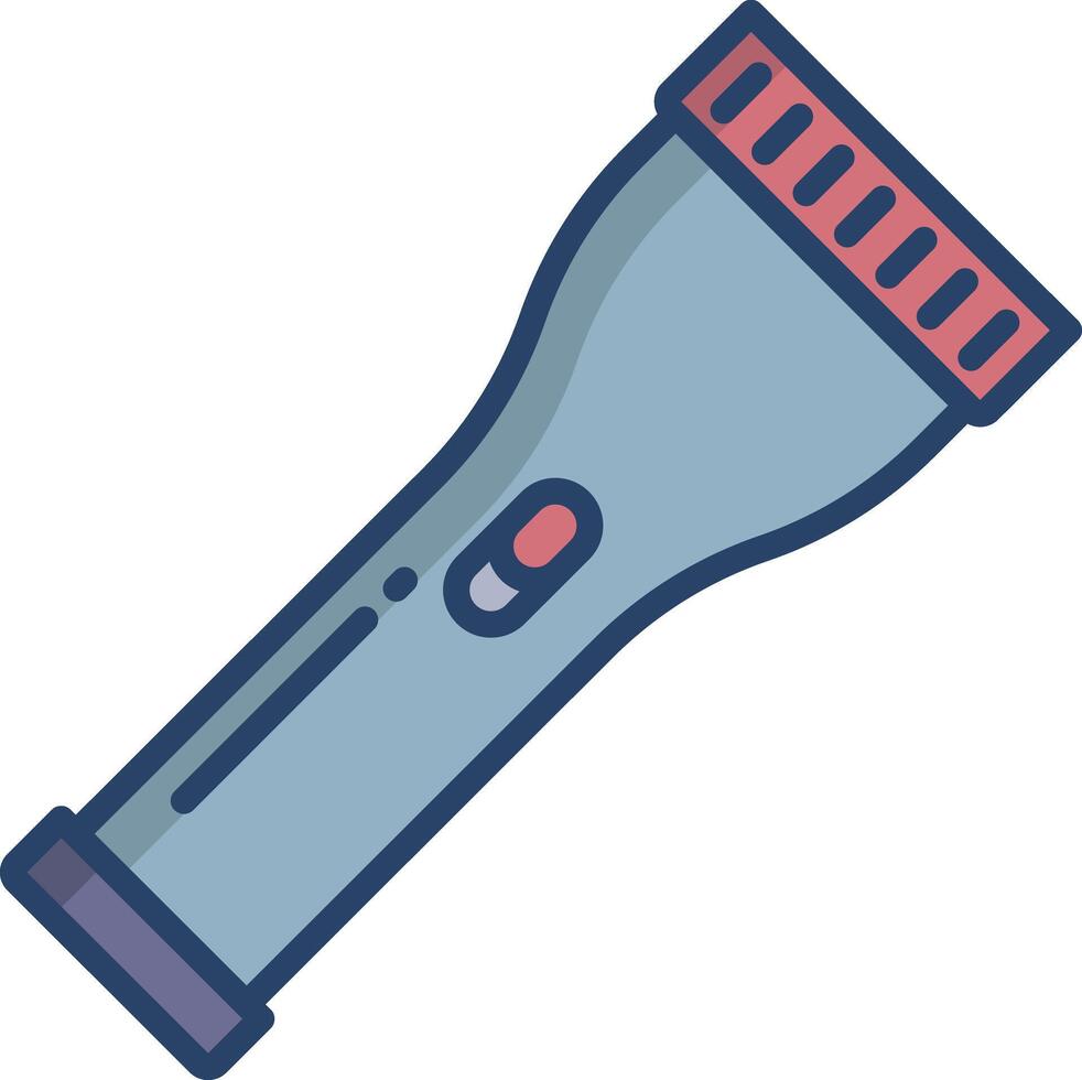Torch linear color illustration vector