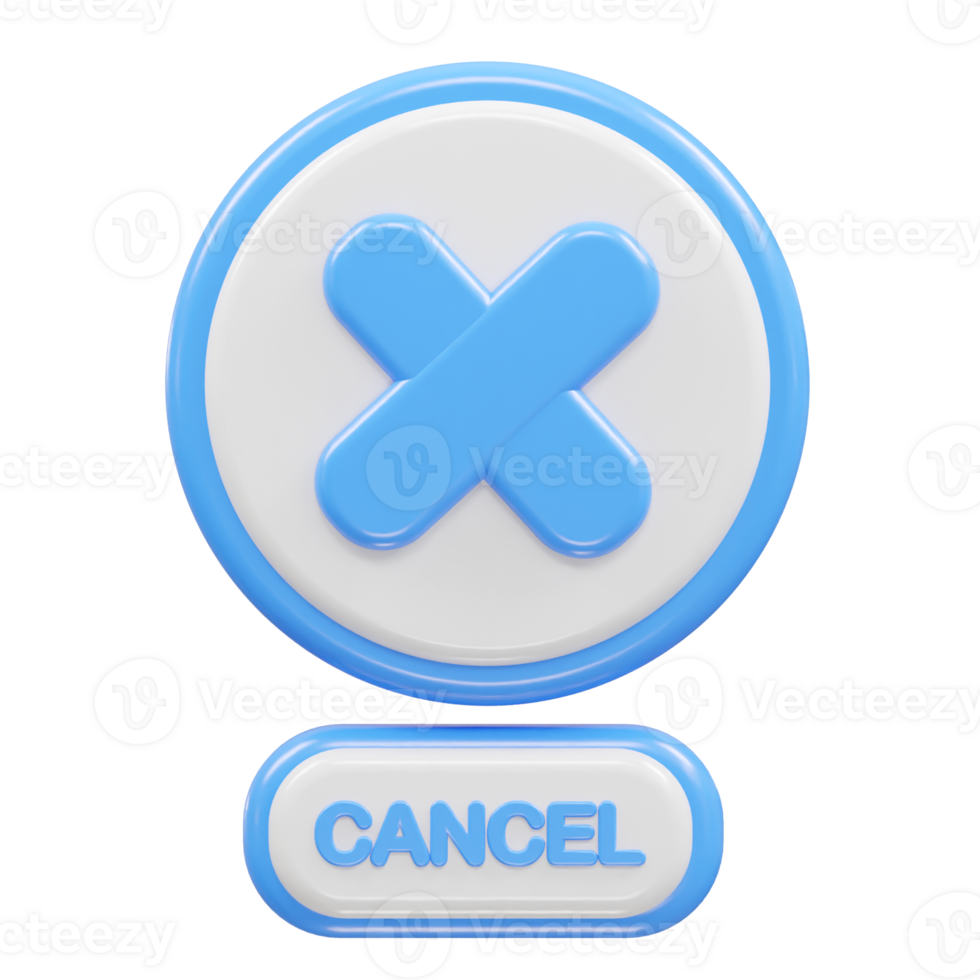 Cancel warning icon illustration element png