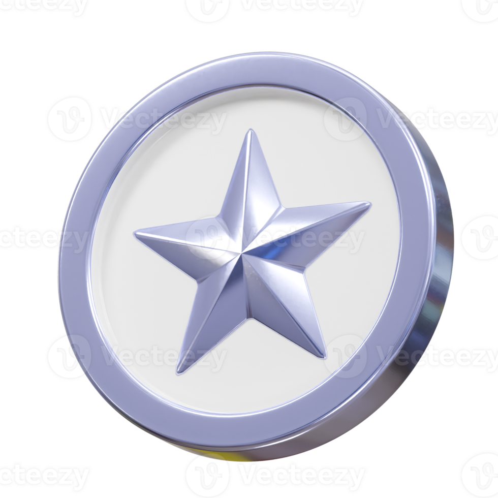Champion medal icon illustration 3d rendering element png