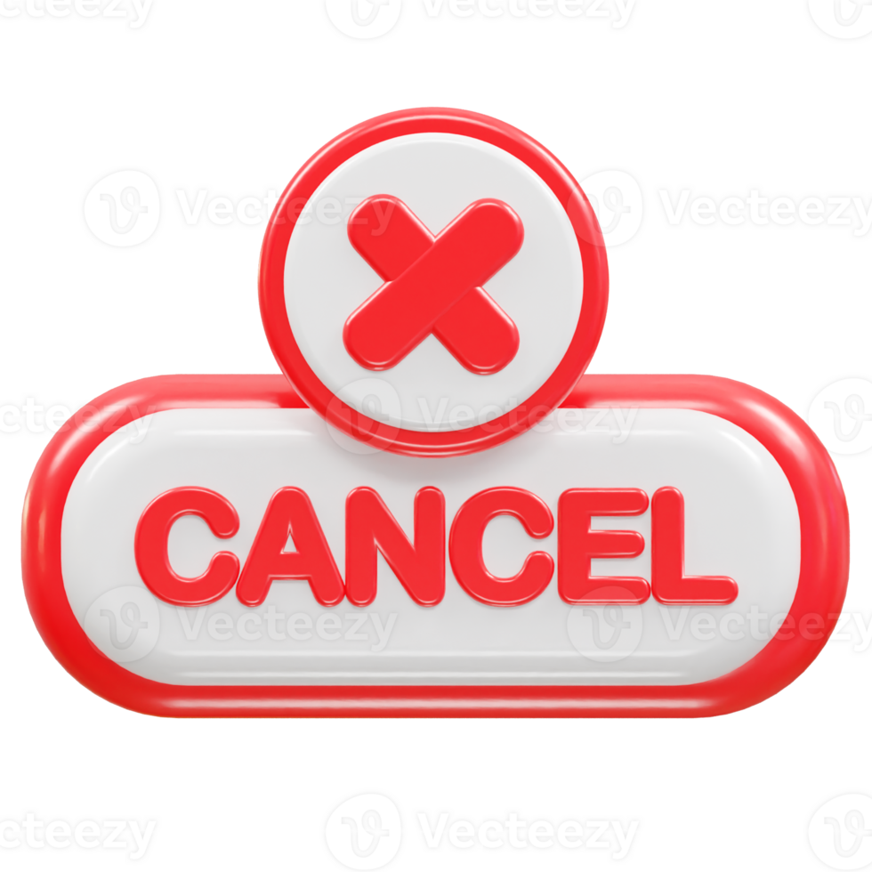 Cancel warning icon illustration element png